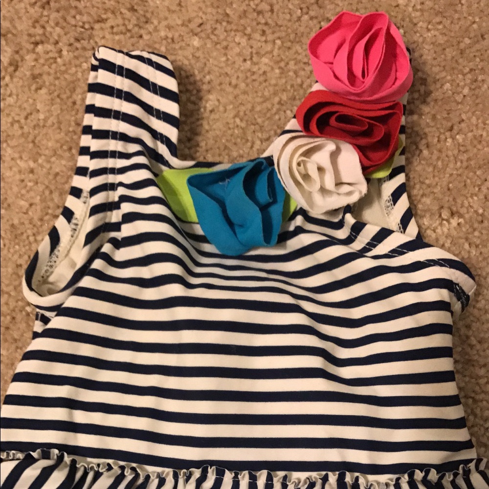 9 month embellished baby swimsuit